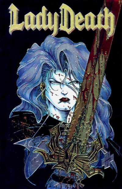 Lady Death (1994) #1, the first solo comic in a Lady Death Guide