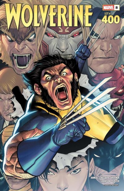 Wolverine (2024) #8 [Legacy #400], a Marvel Comics April 16 2025 new release